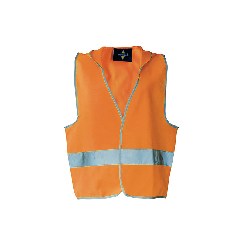 Vêtement de travail Gilet de sécurité  Haute Visibilté à capuche pour enfants EN 1150 personnalisable
