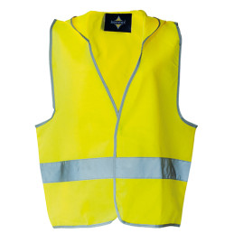 Vêtement de travail Gilet de sécurité  Haute Visibilté à capuche pour enfants EN 1150 personnalisable
