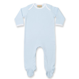 Contrast Long Manched Sleepsuit