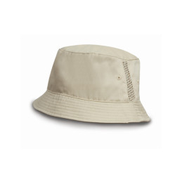 Deluxe Washed Coton Bucket Chapeau with Side Mesh Panels