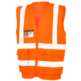 Vêtement de travail Executive Cool Mesh Safety Vest personnalisable