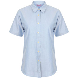 Femmes` Classic Short Manched Oxford Chemise