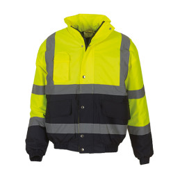 Vêtement de travail Blouson bombardier bicolore haute visibilité personnalisable