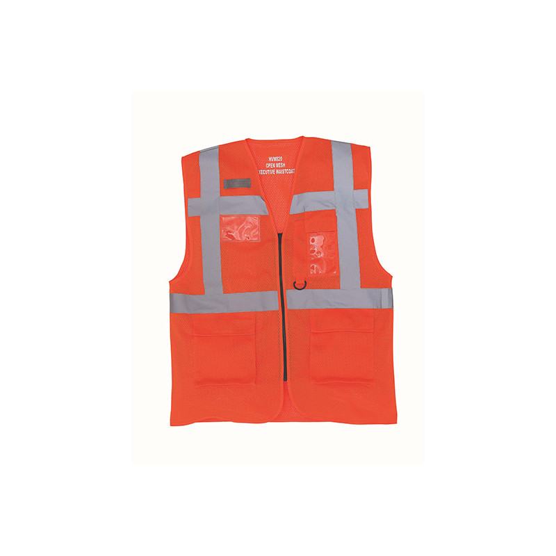 Vêtement de travail Gilet de direction Haute Visibilité 100% Recyclé personnalisable