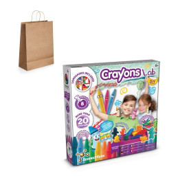 Crayon Factory Kit IV. Jeu éducatif livré avec un sac cadeau en papier kraft (115 g/m²)