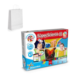 6 in 1 Super Science Kit II. Kit éducatif livré avec un sac cadeau en papier kraft (100 g/m²)