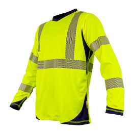 Vêtement de travail Chatard T-shirt haute visibilité Camberra manche longue personnalisable