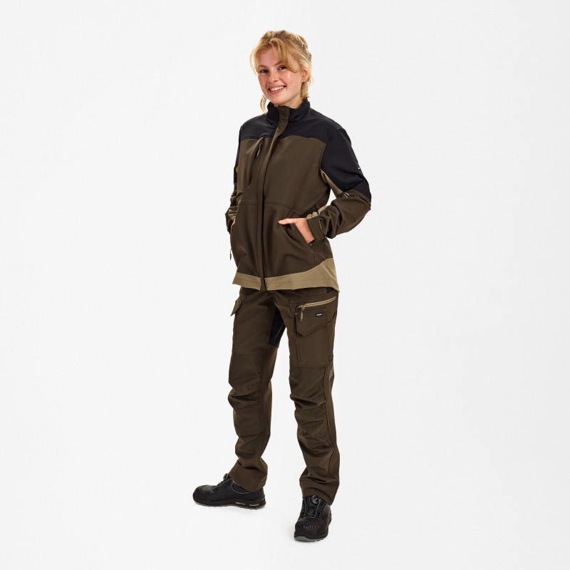 Vêtement de travail Blouson de travail Entire avec tissu extensible dans 4 sens pour femmes personnalisable