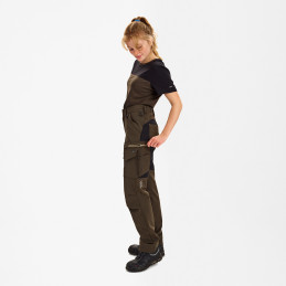 Vêtement de travail Pantalon de service Entire avec tissu extensible dans 4 sens pour femmes personnalisable