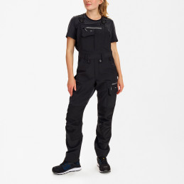 Vêtement de travail Cotte à bretelles Entire avec tissu extensible dans 4 sens pour femmes personnalisable