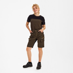 Vêtement de travail Short de travail Entire avec tissu extensible dans 4 sens pour femmes personnalisable