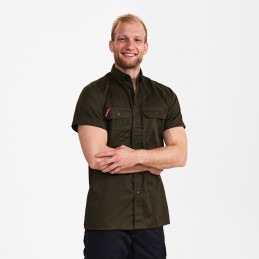 Vêtement de travail Chemise homme coton Extend à manches courtes personnalisable