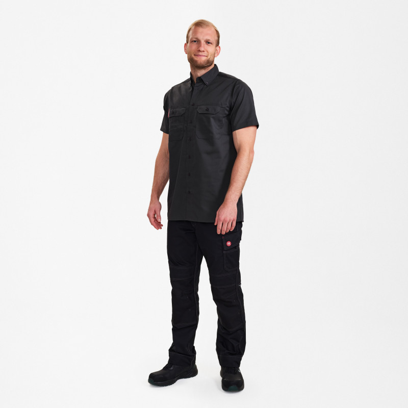 Vêtement de travail Chemise homme coton Extend à manches courtes personnalisable
