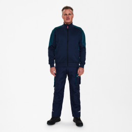 Vêtement de travail Sweat cardigan Galaxy avec col personnalisable