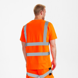 Vêtement de travail T-shirt Safety avec poche poitrine personnalisable