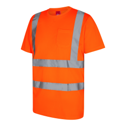 Vêtement de travail T-shirt Safety avec poche poitrine personnalisable
