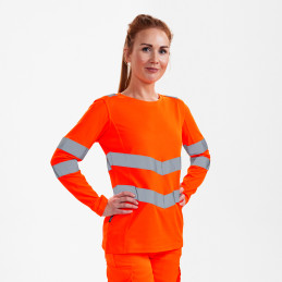 Vêtement de travail T-shirt à manches longues pour femmes Safety personnalisable