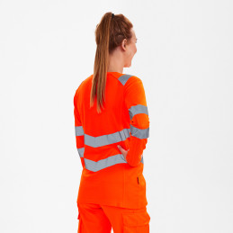 Vêtement de travail T-shirt à manches longues pour femmes Safety personnalisable