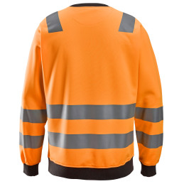 Vêtement de travail AllroundWork, Sweat-shirt haute visibilité, Classe 2/3 personnalisable