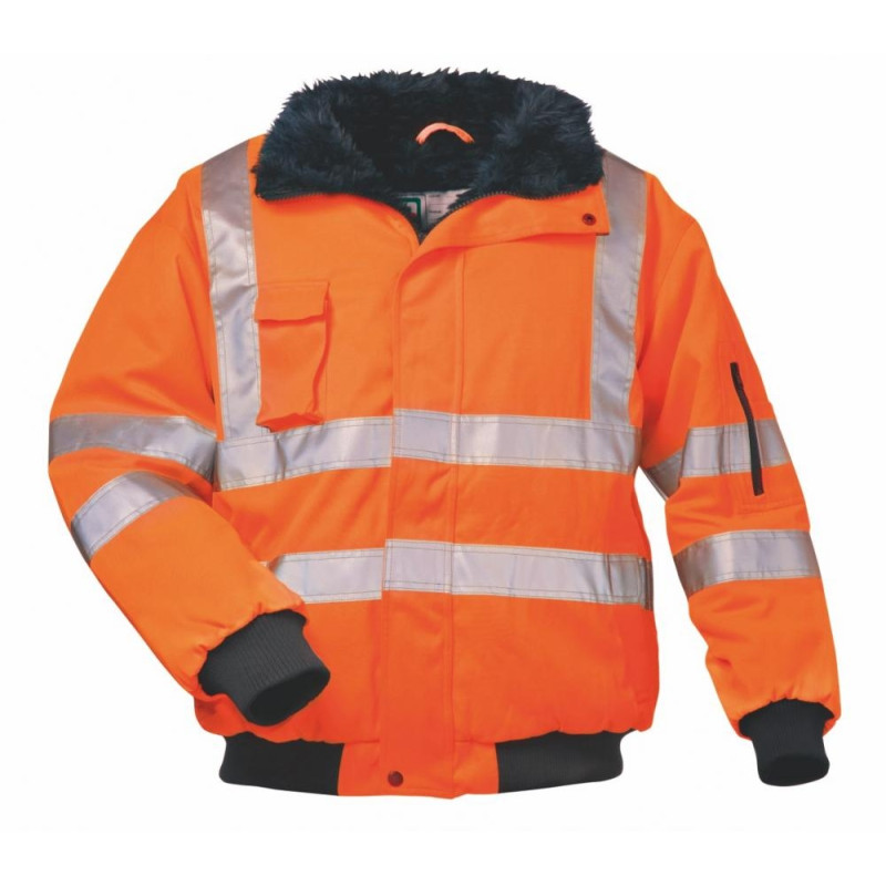 Vêtement de travail Bormio Blouson hiver avec Scotchlite personnalisable