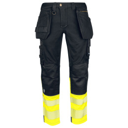 6525 PANTALON DE TRAVAIL AVEC POCHES FLOTTANTES EN ISO 20471 CLASSE 1