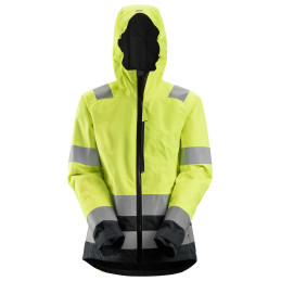Veste imperméable pour femme en Shell, haute visibilité, Classe 2/3