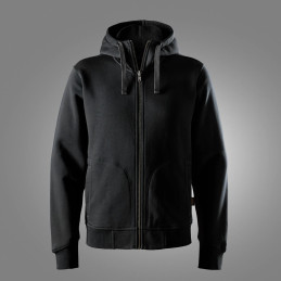 Sweat-shirt à capuche épais avec fermeture à glissière intégrale