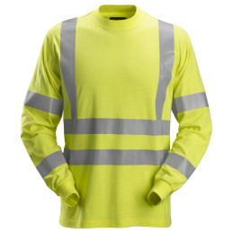 ProtecWork, T-shirt à manches longues, haute-visibilité, Classe 3