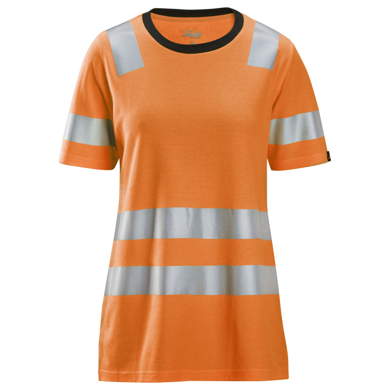 Vêtement de travail T-shirt pour femme haute visibilité, Classe 2 personnalisable