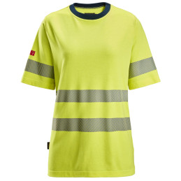 ProtecWork, T-shirt à manches courtes pour femme, haute-visibilité, Classe 2