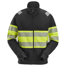 Veste haute visibilité avec fermeture à glissière pleine longueur, Classe 1