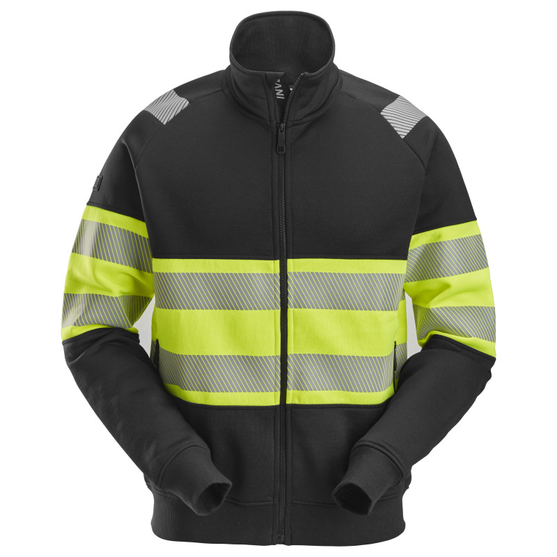 Vêtement de travail Veste haute visibilité avec fermeture à glissière pleine longueur, Classe 1 personnalisable