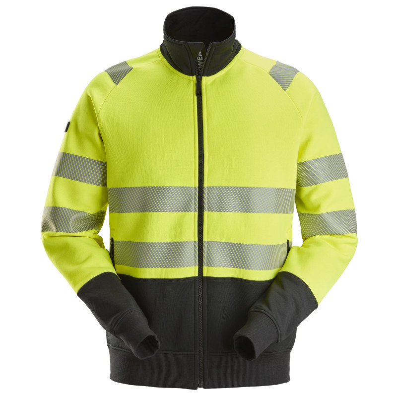 Vêtement de travail Veste haute visibilité avec fermeture à glissière pleine longueur, Classe 2 personnalisable