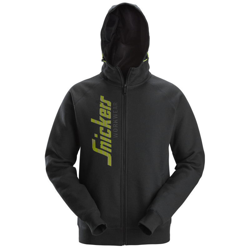 Vêtement de travail Sweat-shirt à capuche avec logo et fermeture à glissière pleine longueur personnalisable