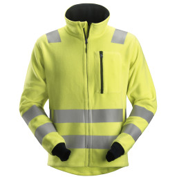 ProtecWork, Veste en polaire, haute visibilité, Classe 3