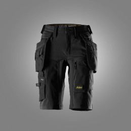 Short pour femme en tissu extensible avec poches holster détachables