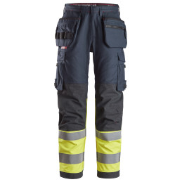 ProtecWork, Pantalon de travail à poches holsters, haute visibilité, Classe 1