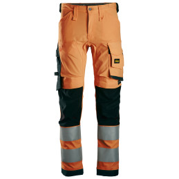Pantalon en tissu extensible haute visibilité, Classe 2