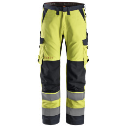 ProtecWork, Pantalon de travail, coupe régulière, haute visibilité, Classe 2