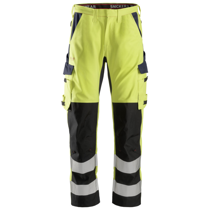 Vêtement de travail ProtecWork, Pantalon avec renforts sur les tibias, haute visibilité, Classe 2 personnalisable