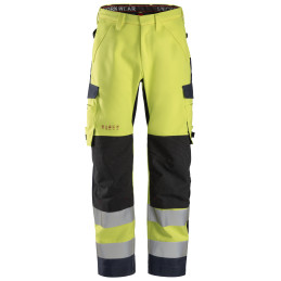 ProtecWork, Pantalon imperméable en Shell, haute visibilité, Classe 2