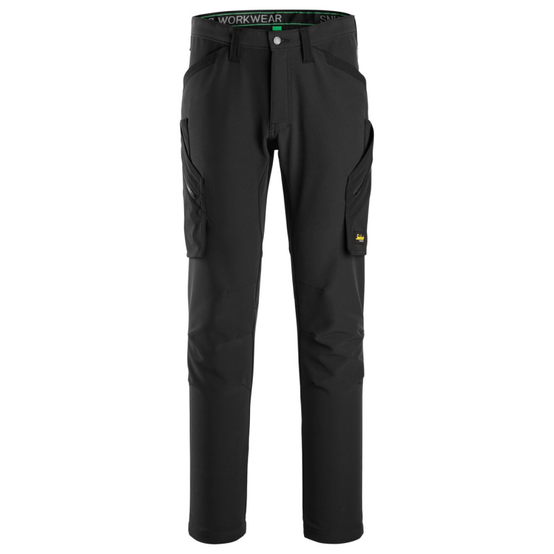Vêtement de travail FlexiWork, Pantalon entièrement extensible sans poches pour genouillères personnalisable