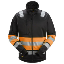 Veste haute visibilité avec fermeture à glissière pleine longueur, Classe 1