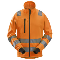 AllroundWork, Veste avec fermeture à glissière pleine longueur, haute visibilité, Classe 2/3