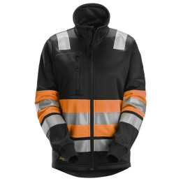 Veste pour femme avec  fermeture à glissière pleine longueur haute visibilité Classe 1
