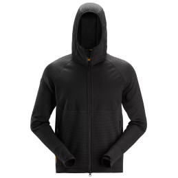 Veste à capuche de couche intermédiaire avec fermeture à glissière pleine longueur