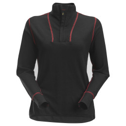 ProtecWork, Chemise en laine pour femme, demi zippée