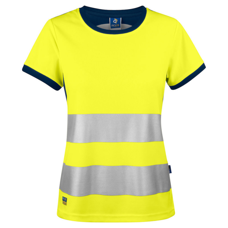 Vêtement de travail 6012 T-SHIRT FEMME EN ISO 20471 KL. 2 personnalisable