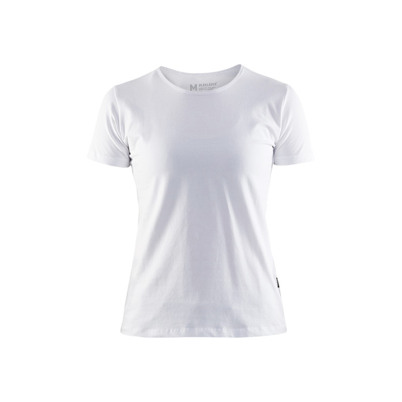 Vêtement de travail T-shirt col rond femme personnalisable