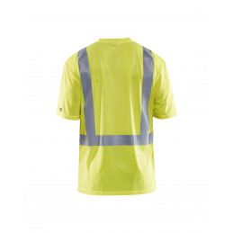 Vêtement de travail T-shirt haute visibilité col V anti-UV anti-odeur personnalisable